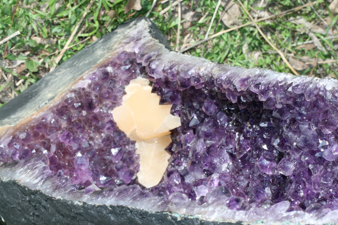 Crystal Wizard Amethyst Geode blocks mental stress and Negative ...