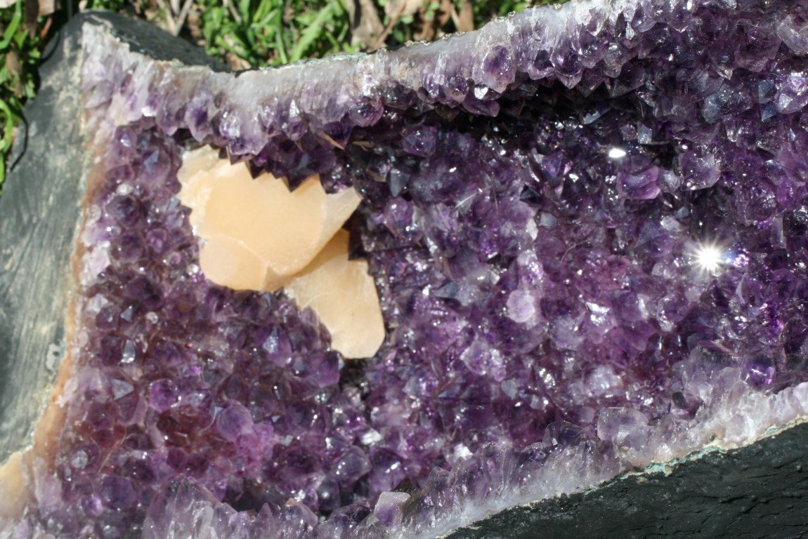 Crystal Wizard Amethyst Geode blocks mental stress and Negative ...